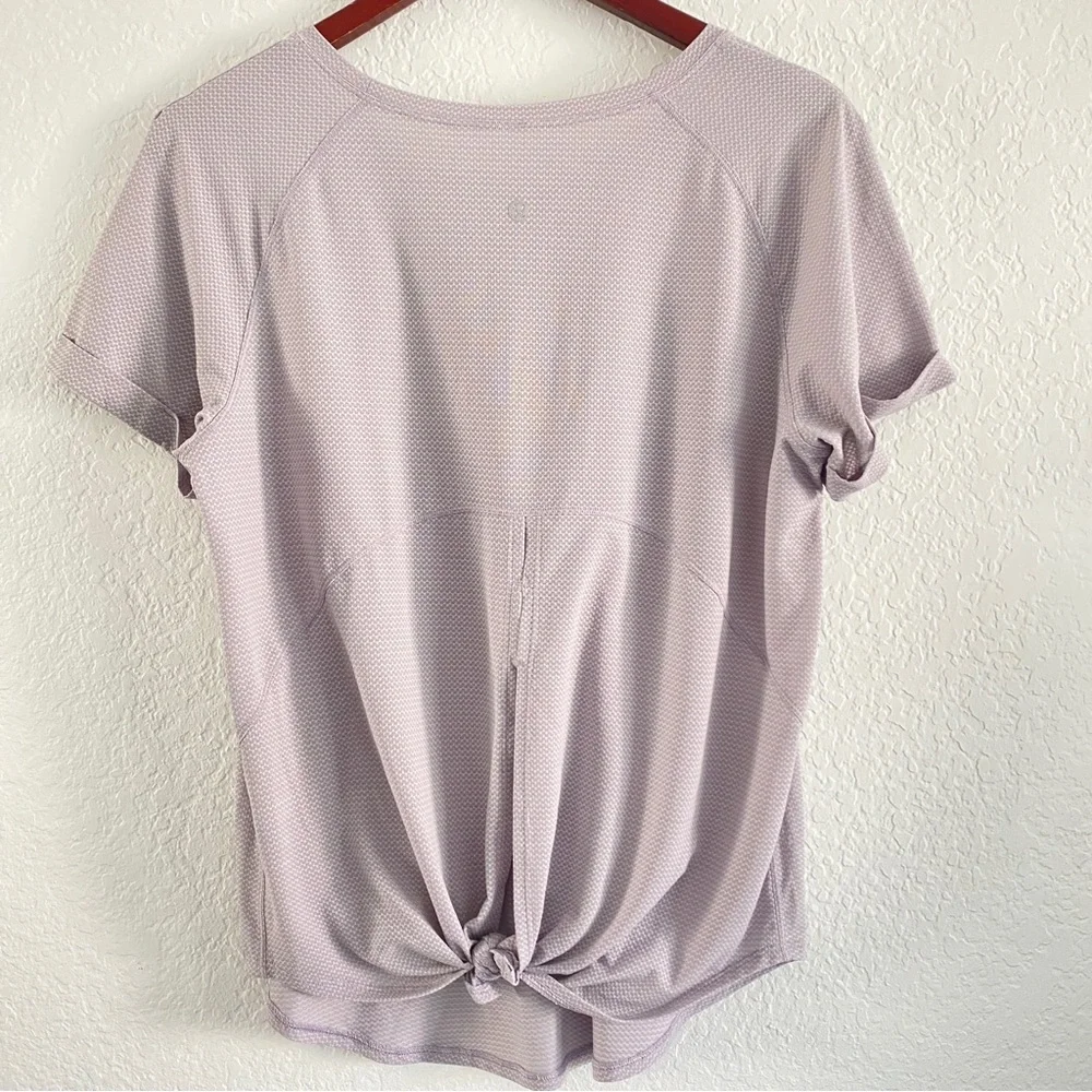 Lululemon Open Up Tie Back Tee DESIGNED FOR TRAINING